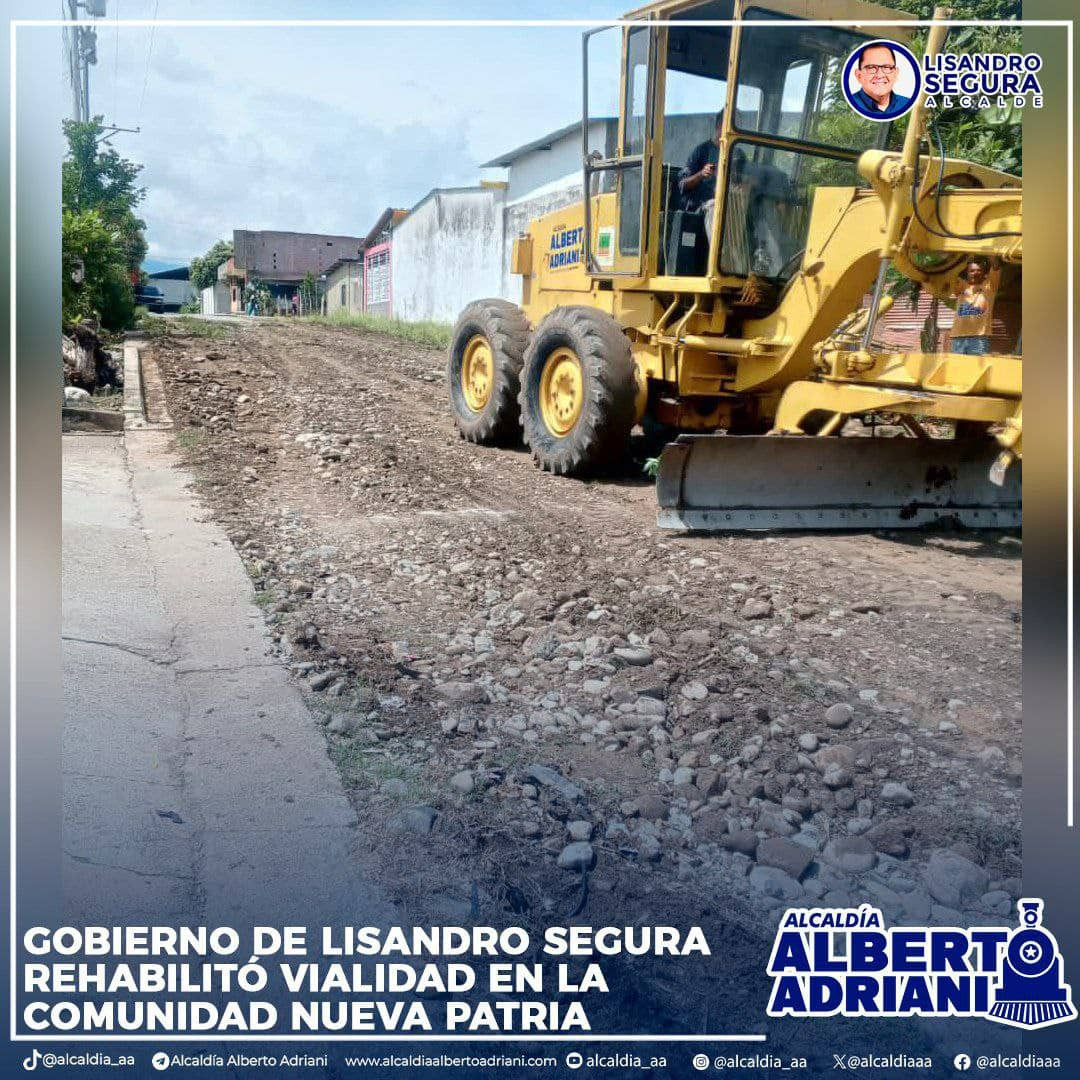 Diario Frontera, Frontera Digital,  El Vigía Panamericana, ,Continúan recuperación de la vialidad en Alberto Adriani