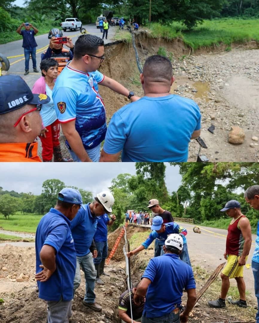 Diario Frontera, Frontera Digital,  El Vigía Panamericana, ,Gobernador Arnaldo Sánchez lidera acciones para la recuperación de la vía en Obispo Ramos de Lora tras afectaciones por lluvias