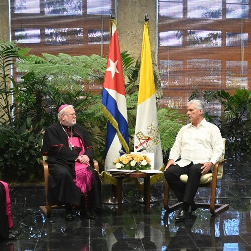 Diario Frontera, Frontera Digital,  Internacionales, ,Mons. Gallagher se reúne con Díaz-Canel durante su viaje a Cuba