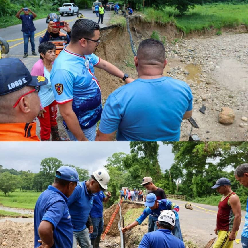 Diario Frontera, Frontera Digital,  El Vigía Panamericana, ,Gobernador Arnaldo Sánchez lidera acciones para la recuperación de la vía en Obispo Ramos de Lora tras afectaciones por lluvias