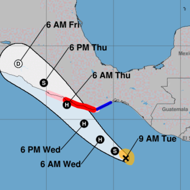 Diario Frontera, Frontera Digital,  Internacionales, ,Tormenta Erick avanza en el Pacífico y amenaza el sur de México