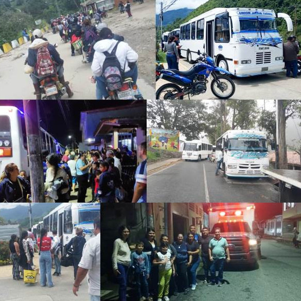 Diario Frontera, Frontera Digital,  El Vigía Panamericana, ,Alcalde Lisandro Segura gestionó retorno hasta El Vigía de Estudiantes y docentes varados en Mérida