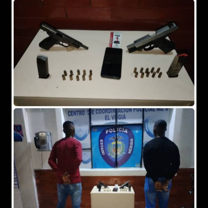 Diario Frontera, Frontera Digital,  Sucesos, ,Policía detuvo a dos jóvenes zulianos por porte ilícito de armas de fuego en El Vigía