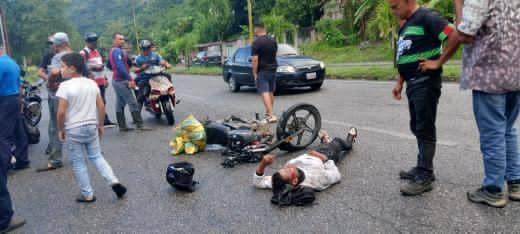 Diario Frontera, Frontera Digital,  Sucesos, ,Motorizado gravemente herido tras volcar en la Av. Rotaria de El Vigía