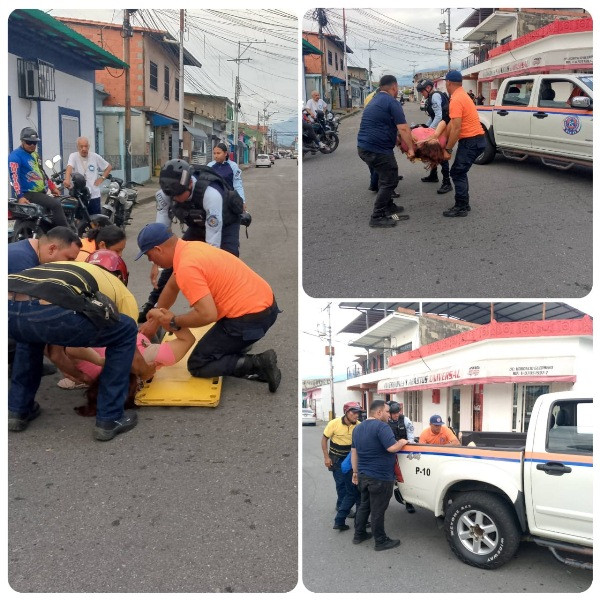Diario Frontera, Frontera Digital,  Sucesos, ,Ciudadana lesionada en colisión de motocicletas 
y se evidencia la falta de ambulancia en El Vigía