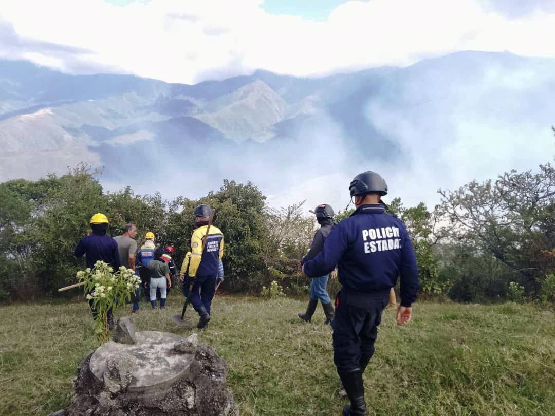 Diario Frontera, Frontera Digital,  Sucesos, ,Comisión mixta combate incendio forestal en aldea Páramo de Mariño