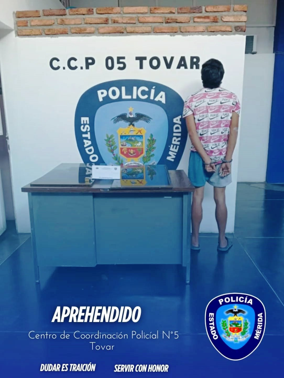 Diario Frontera, Frontera Digital,  Sucesos, ,Policía captura a joven por presunto
hurto de láminas de vidrio en Tovar