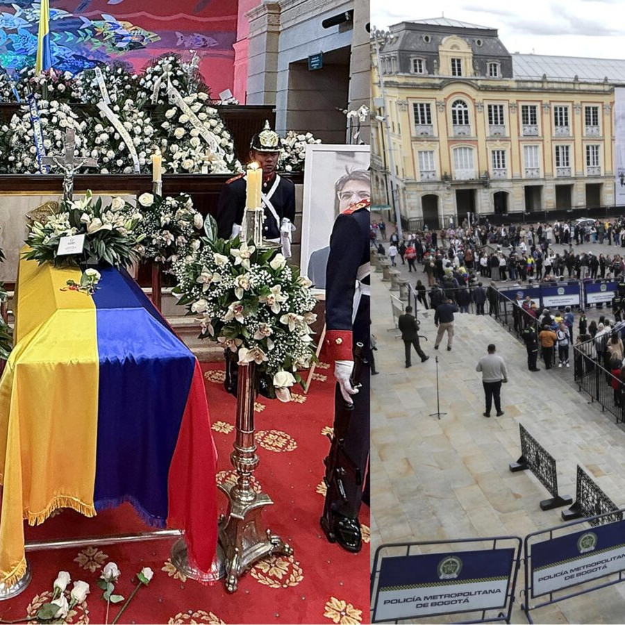Diario Frontera, Frontera Digital,  Internacionales, ,Colombia despidió a Miguel Uribe Turbay en una plaza de Bolívar silenciada por el luto