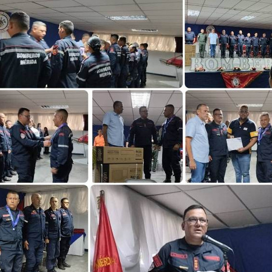 Diario Frontera, Frontera Digital,  El Vigía Panamericana, ,143 funcionarios del Cuerpo de Bomberos recibieron barras honoríficas 
en El Vigía y La Panamericana