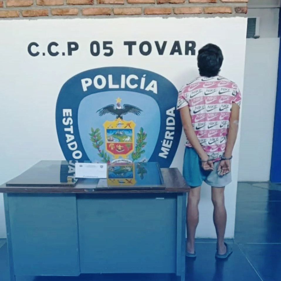 Diario Frontera, Frontera Digital,  Sucesos, ,Policía captura a joven por presunto
hurto de láminas de vidrio en Tovar