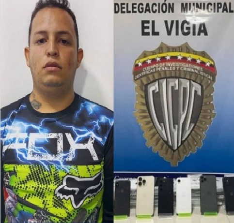 Diario Frontera, Frontera Digital,  Sucesos, ,Cicpc capturó a un joven por comercializar teléfonos provenientes del delito en El Vigía
