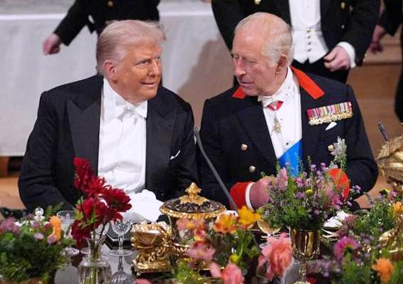 Diario Frontera, Frontera Digital,  Internacionales, ,Trump y Carlos III intercambiaron elogios en el banquete de Estado 
que inauguró la visita oficial a Reino Unido