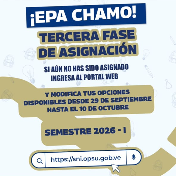 Diario Frontera, Frontera Digital,  Nacionales, ,Opsu abre una tercera oportunidad para bachilleres sin cupo en el SNI