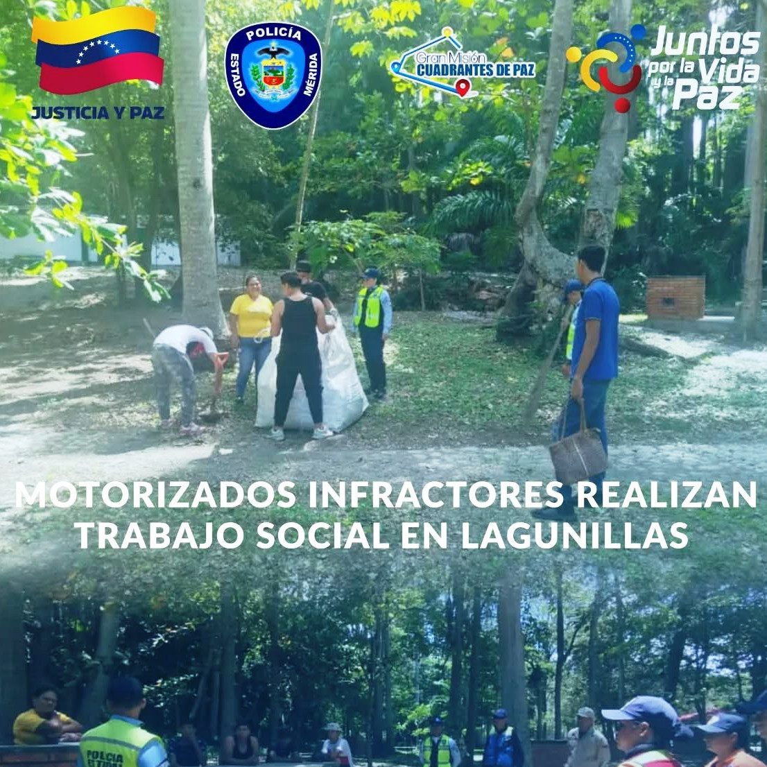 Diario Frontera, Frontera Digital,  Sucesos, ,Motorizados sancionados realizaron Jornada de Limpieza y Saneamiento 
del parque Yohama en Sucre