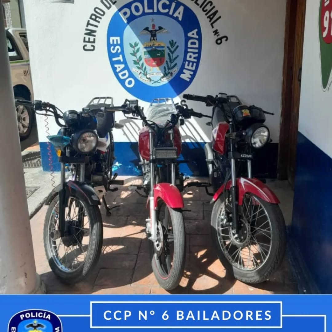 Diario Frontera, Frontera Digital,  Sucesos, ,Policía retuvo tres motocicletas
en operativo de seguridad en Bailadores
