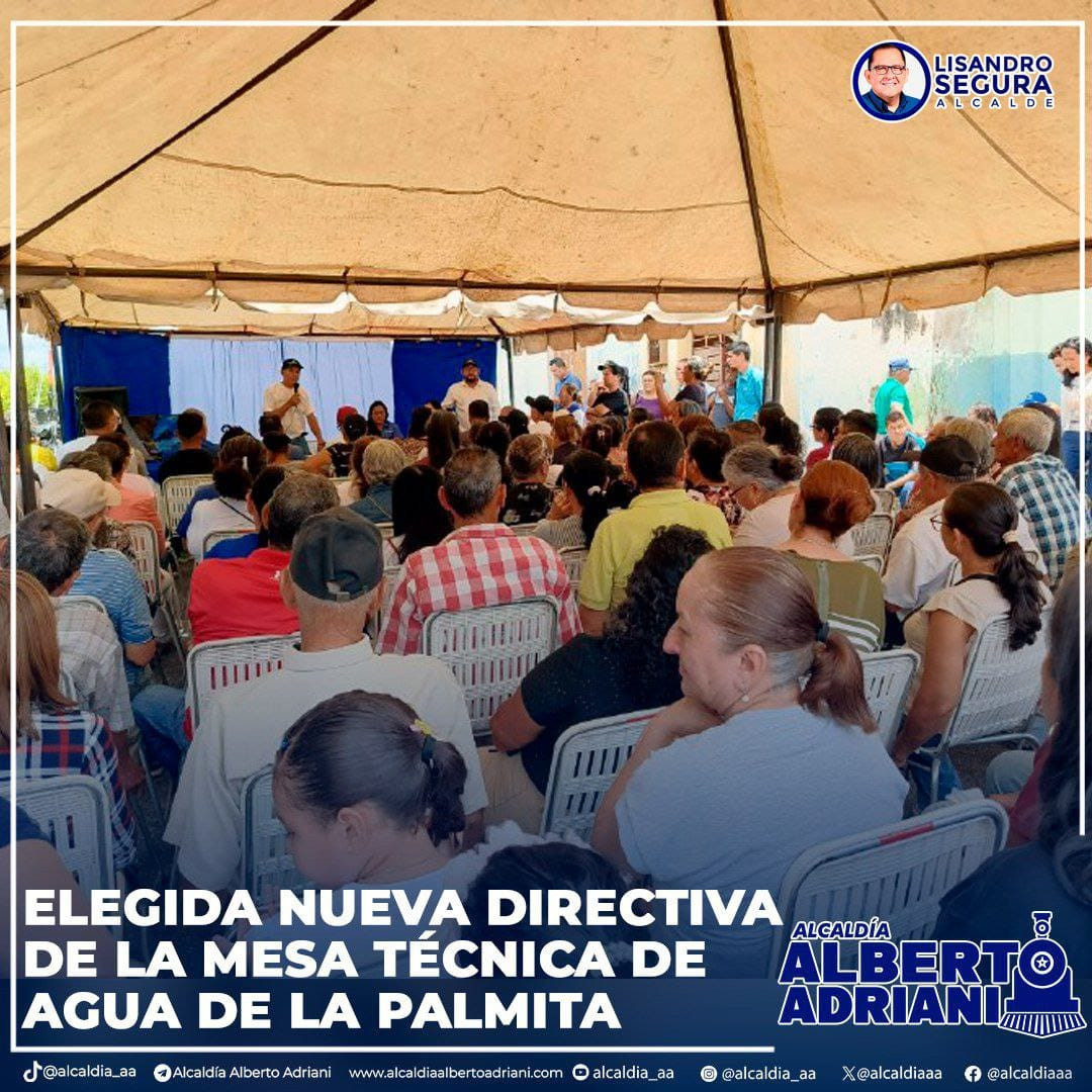 Diario Frontera, Frontera Digital,  El Vigía Panamericana, ,Mediante asamblea de ciudadanos, fue elegida y restructurada 
la nueva directiva de la Mesa Técnica de Agua de La Palmita