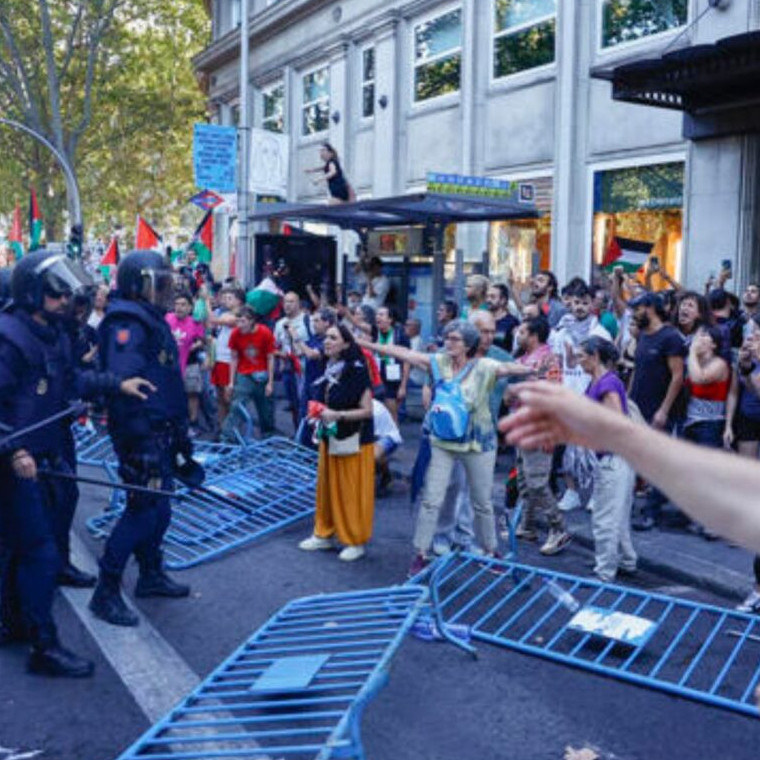 Diario Frontera, Frontera Digital,  Deportes, ,Vuelta a España: manifestaciones propalestinas perjudican la final del evento