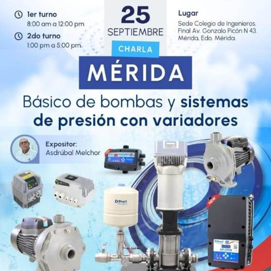 Diario Frontera, Frontera Digital,  Regionales, ,Mérida será sede de una jornada formativa sobre bombas 
y sistemas de presión con variadores