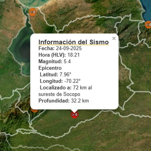 Diario Frontera, Frontera Digital,  Nacionales, ,Sismo de gran intensidad sacude occidente de Venezuela y parte de Colombia