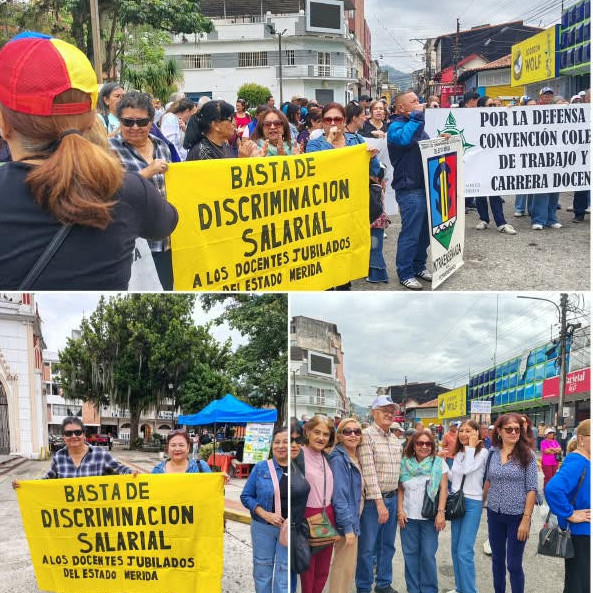 Diario Frontera, Frontera Digital,  Regionales, ,Docentes y jubilados se movilizan en Mérida para exigir mejoras salariales y respeto a la contratación colectiva