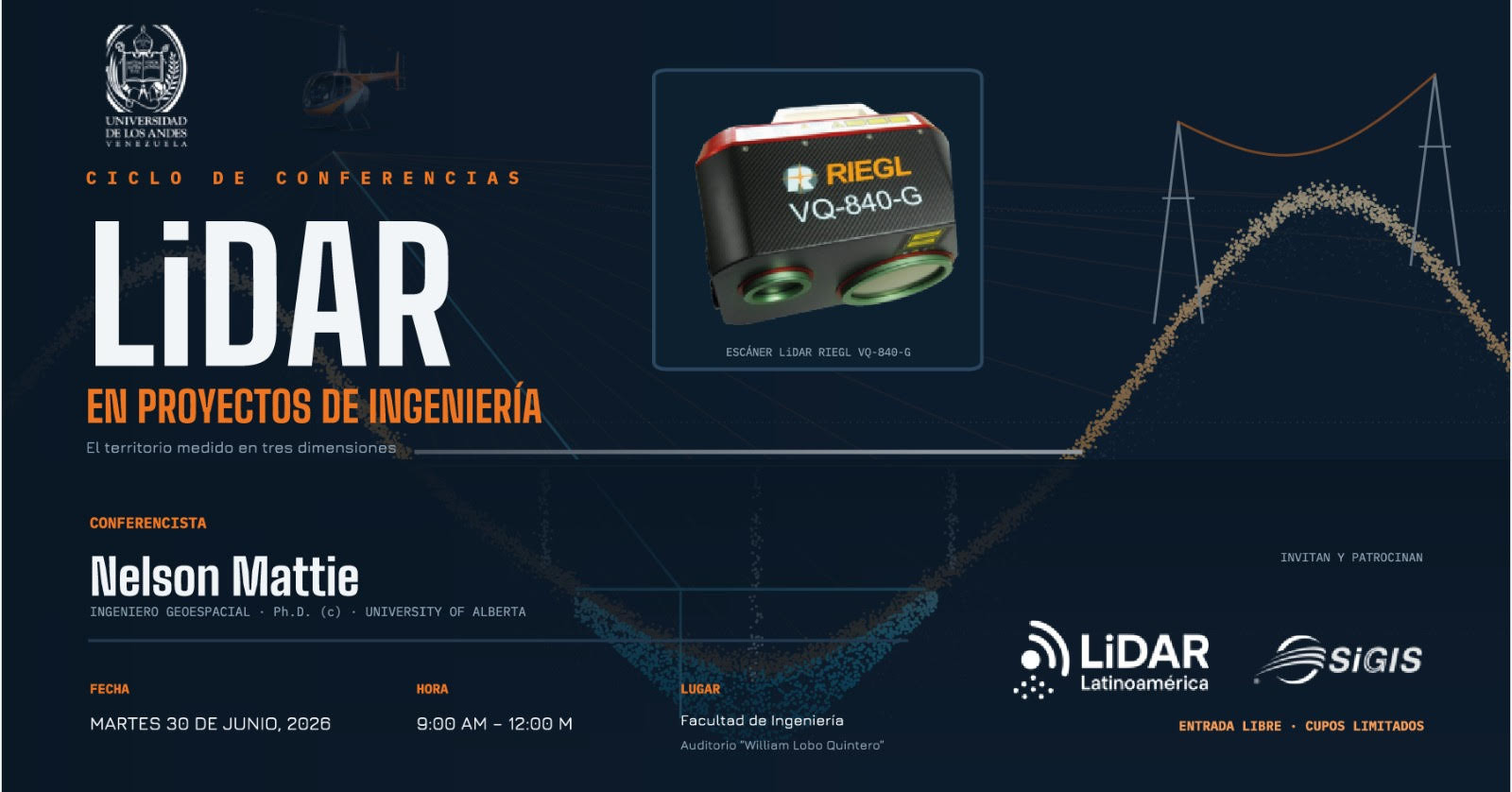 Diario Frontera, Frontera Digital,  Regionales, ,El ciclo está dirigido a profesionales, docentes, investigadores y estudiantes interesados en las aplicaciones del escaneo láser,Mérida será sede de un ciclo de conferencias sobre la tecnología LiDAR 
aplicada a la ingeniería y los bosques