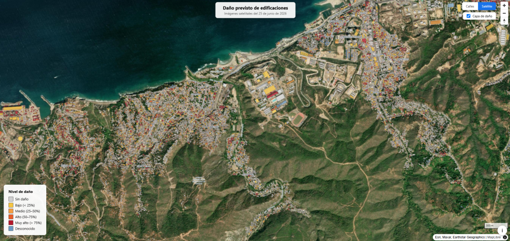 Diario Frontera, Frontera Digital,  Nacionales, ,Casi uno de cada tres edificios de Catia La Mar muestra daños según IA sobre mapeo satelital