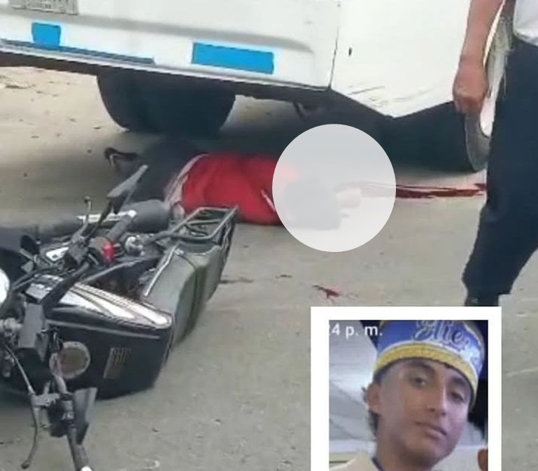 Diario Frontera, Frontera Digital,  Sucesos, ,La víctima fatal fue identificada como Jorge Eliezer Osorio Manzanillo, recién graduado de bachiller, quien presuntamente murió en el sitio tras ser impactado por una buseta perteneciente a una empresa de transporte,Joven falleció y conductor resultó grave tras accidente en Caja Seca, 
municipio Sucre del Zulia