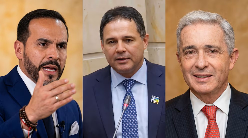 Diario Frontera, Frontera Digital,  Internacionales, ,El abogado Abelardo de la Espriella, el senador Honorio Henríquez y el expresidente Álvaro Uribe Vélez aparecen en un montaje fotográfico. (Imagen Ilustrativa Infobae),Uribismo ganó primer pulso a De la Espriella: Honorio Henríquez presidirá el Senado