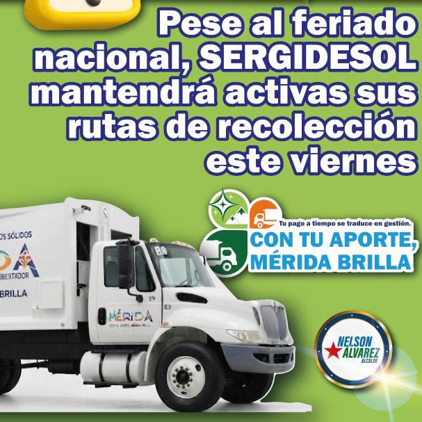 Diario Frontera, Frontera Digital,  Regionales, ,Pese al feriado nacional, Sergidesol mantendrá activas 
sus rutas de recolección este 24 de julio