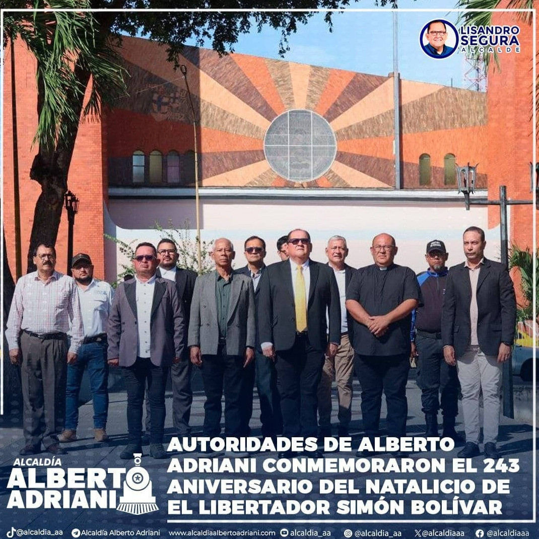 Diario Frontera, Frontera Digital,  El Vigía Panamericana, ,Alcalde Lisandro Segura reafirma compromiso con los valores bolivarianos 
en los 243 años del nacimiento de Simón Bolívar